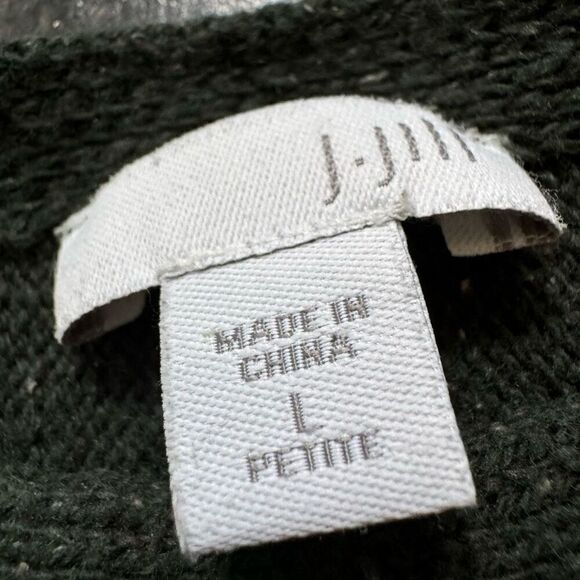 J. Jill Women’s Green Sweater Size Large Cotton Blend Essential Style Speckled - Picture 8 of 12
